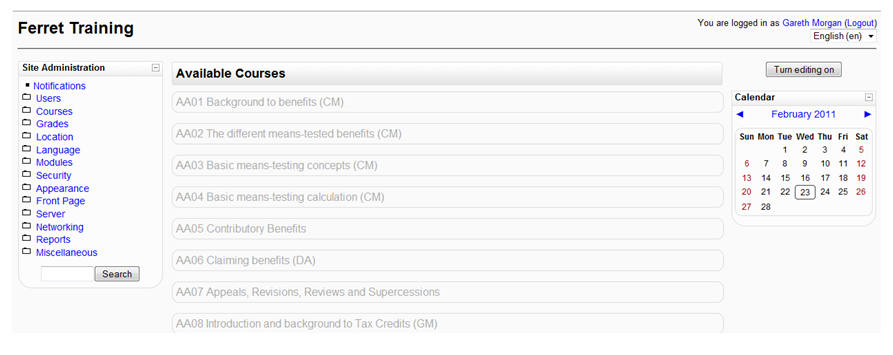 Training Courses