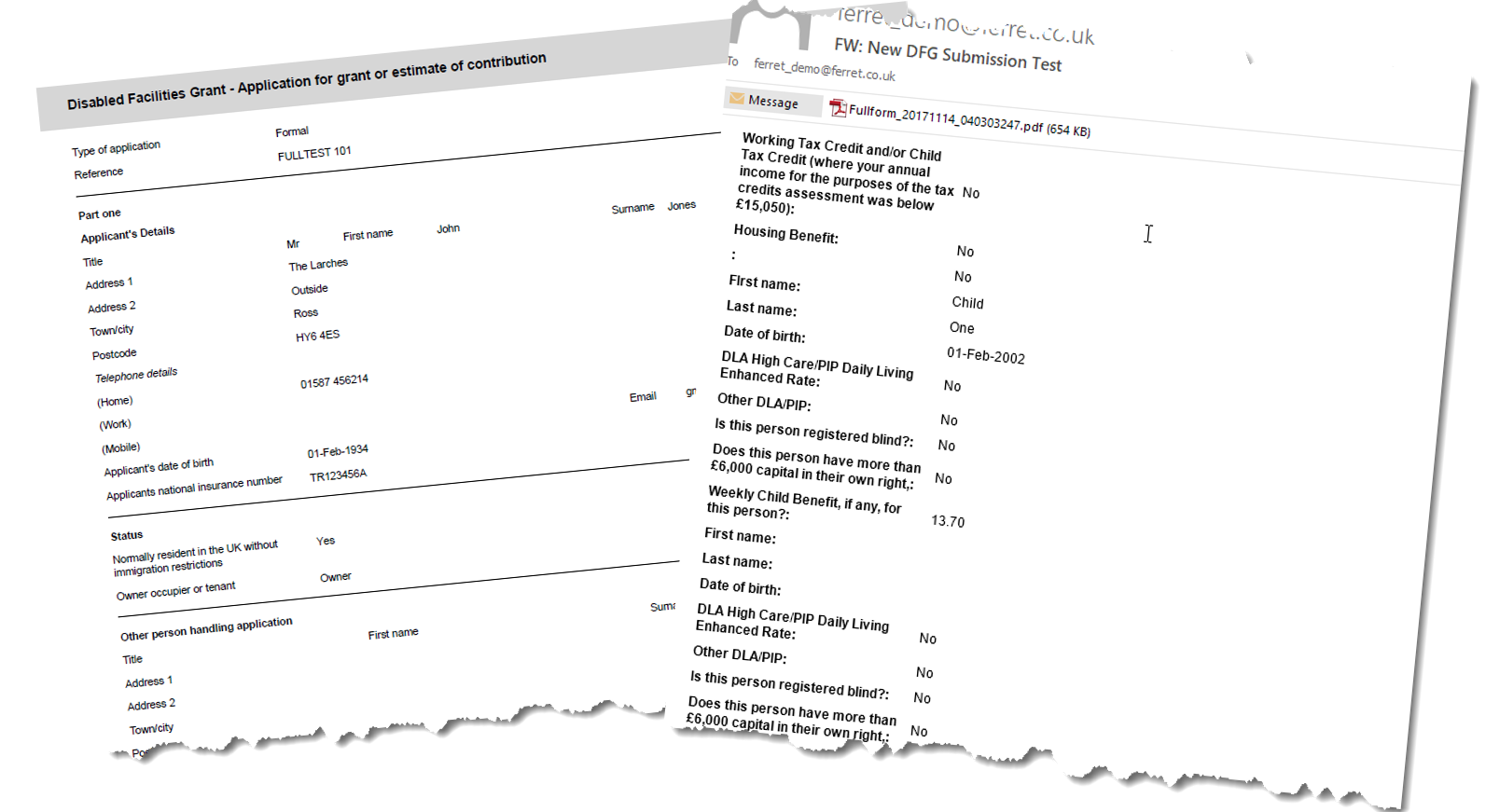 DFG eform utility